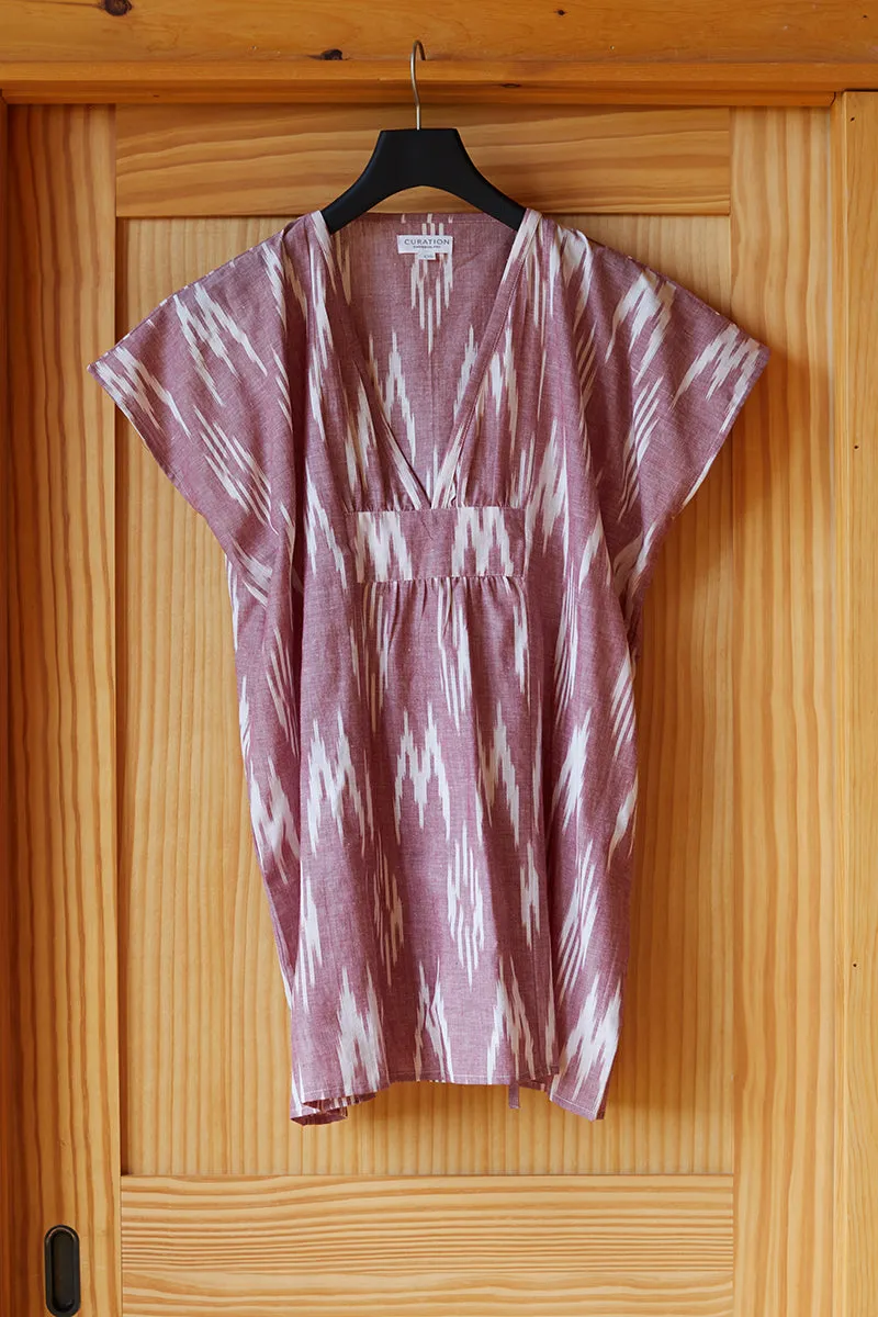 Francina Tunic - Mauve Ikat sold by Emerson Fry product image thumbnail 2