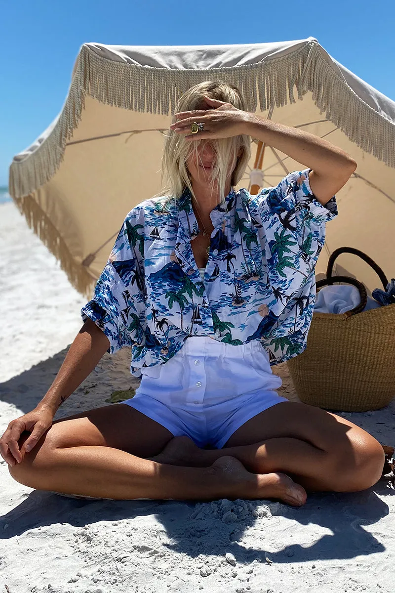 Mandarin Collar Top - Tropics Organic sold by Emerson Fry