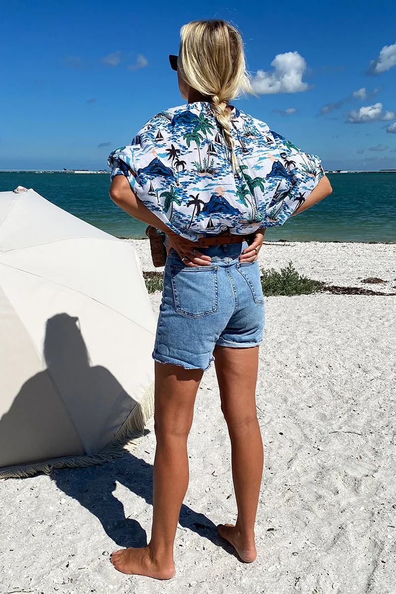 Mandarin Collar Top - Tropics Organic sold by Emerson Fry product image thumbnail 3