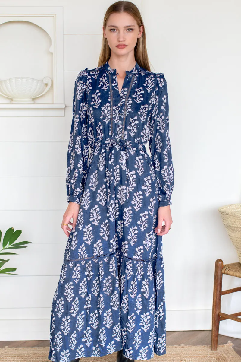 Frances 4 Dress - Pressed Flowers Blue sold by Emerson Fry