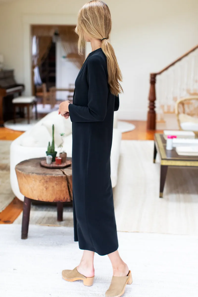 Long V Neck Dress - Black sold by Emerson Fry product image thumbnail 4