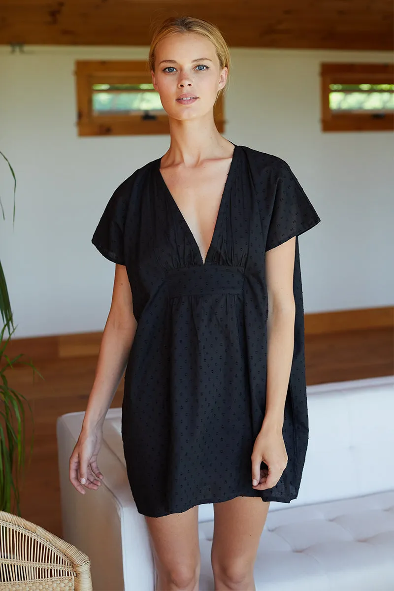 Francina Tunic - Black Dots sold by Emerson Fry