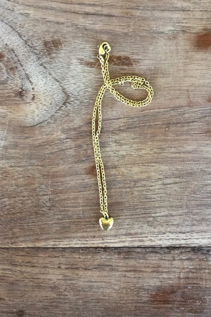 Little Heart Necklace - Gold sold by Emerson Fry product image thumbnail 3