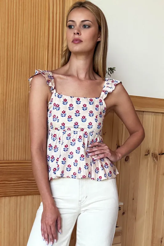 Sara Frill Top - Primrose sold by Emerson Fry