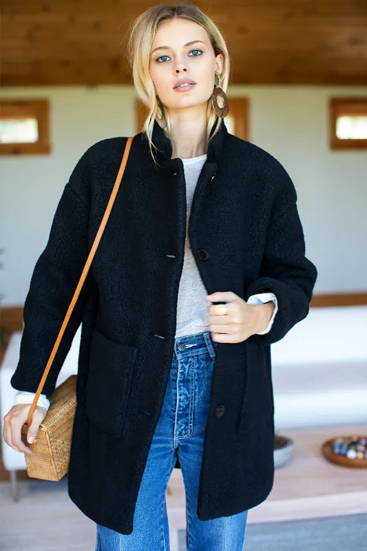 Henry Coat - Teddy Bear Black sold by Emerson Fry