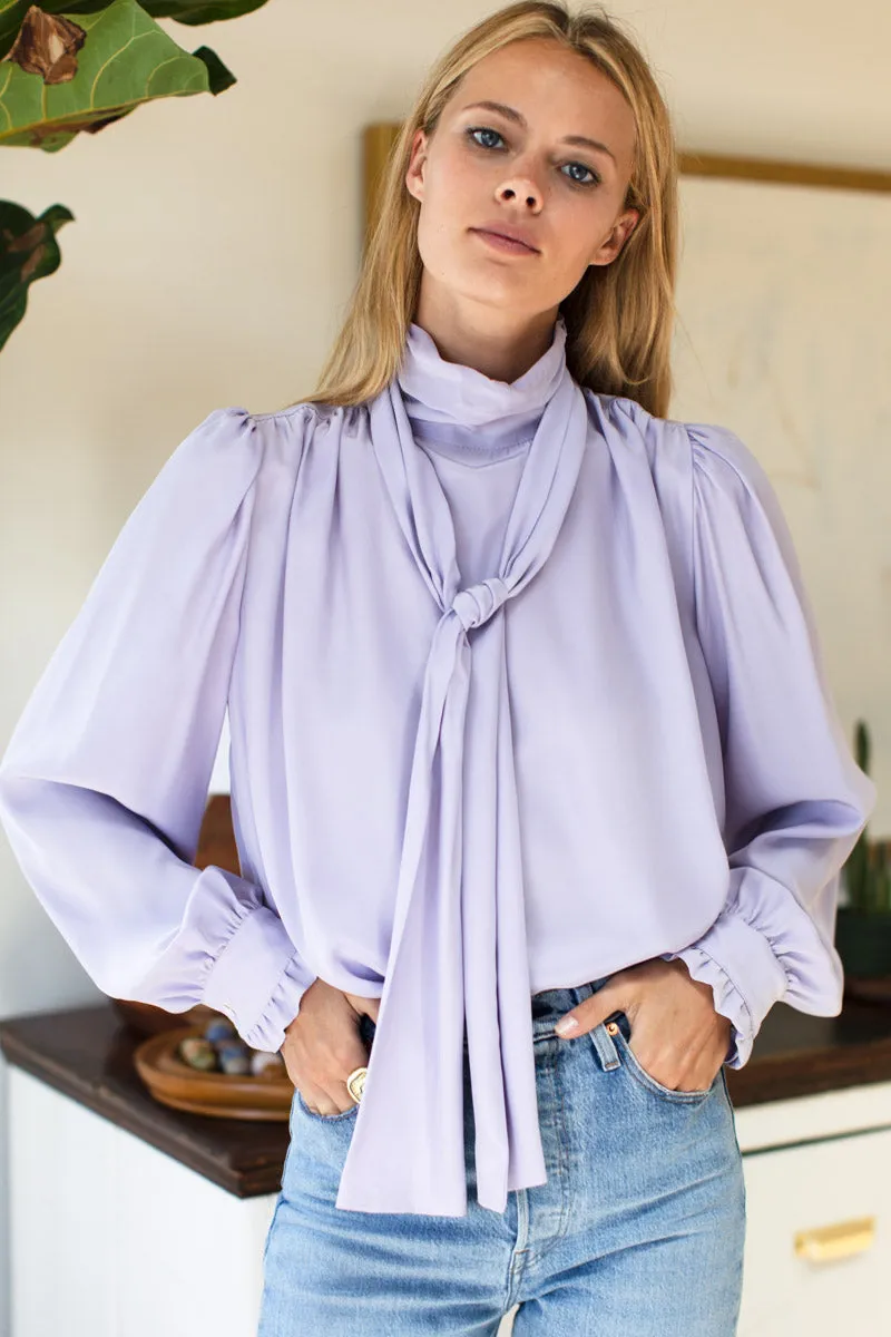 Frederique Blouse - Lilac Silk sold by Emerson Fry product image thumbnail 4