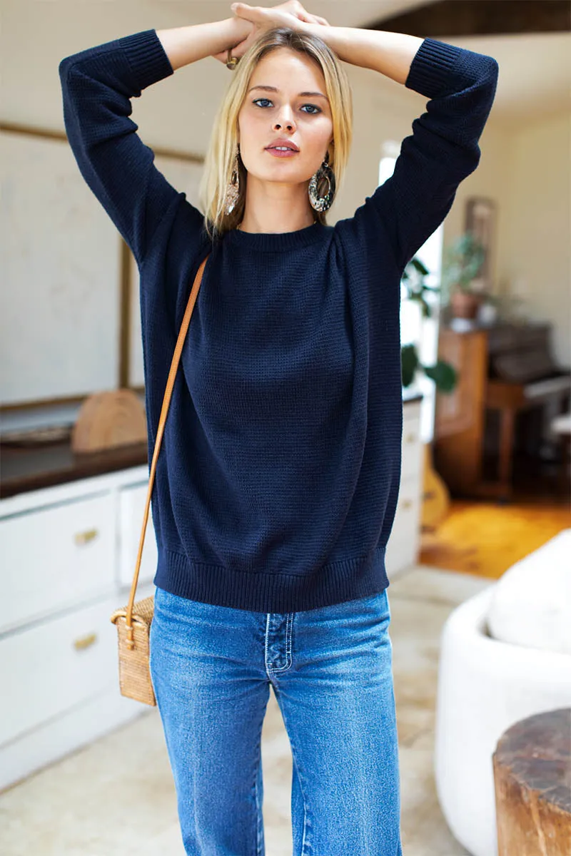 Carolyn Sweater - Navy Organic sold by Emerson Fry product image thumbnail 4