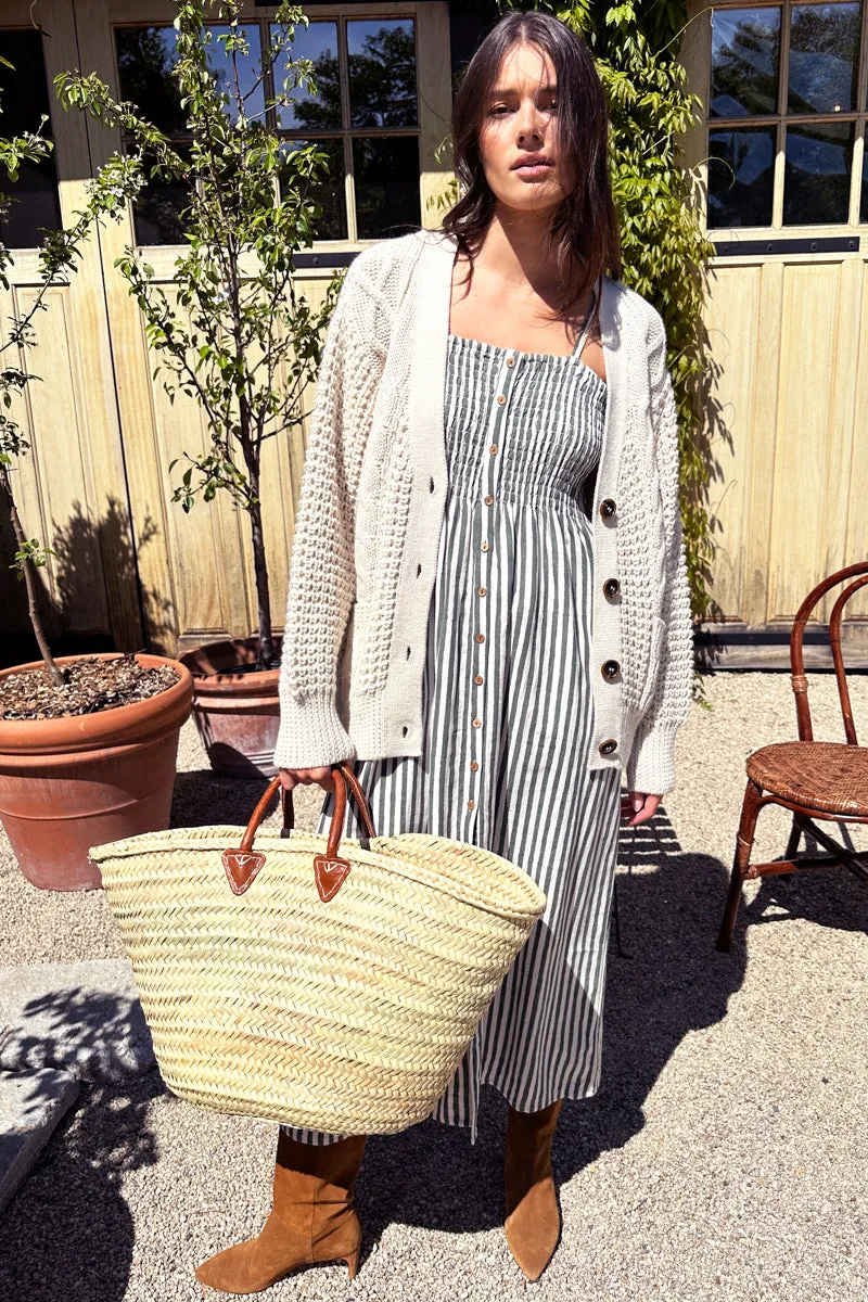 Santiago Sundress - Moss Stripe Organic sold by Emerson Fry product image thumbnail 5