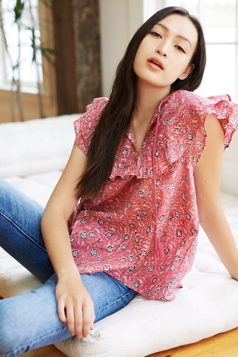 Antoinette Top - Rose Gold Lurex sold by Emerson Fry product image thumbnail 5