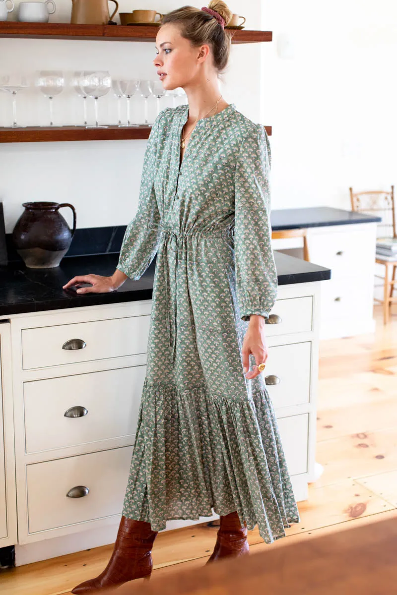 Frances 3 Dress - Day Flowers Juniper Organic sold by Emerson Fry product image thumbnail 3