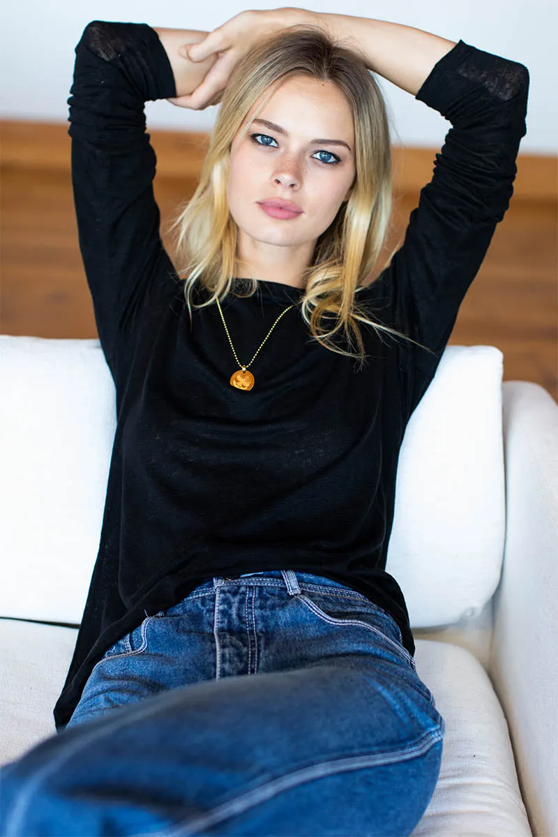 Emerson Crewneck - Black Linen sold by Emerson Fry product image thumbnail 3