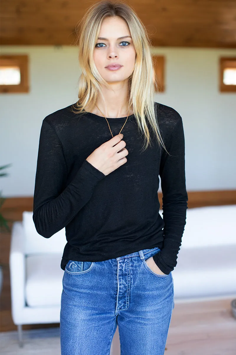 Emerson Crewneck - Black Linen sold by Emerson Fry product image thumbnail 2