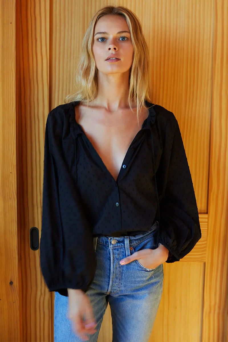 Bardot Top - Black Dots sold by Emerson Fry product image thumbnail 2