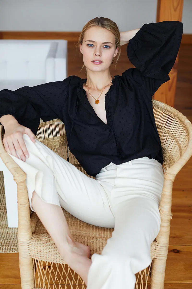 Bardot Top - Black Dots sold by Emerson Fry product image thumbnail 5