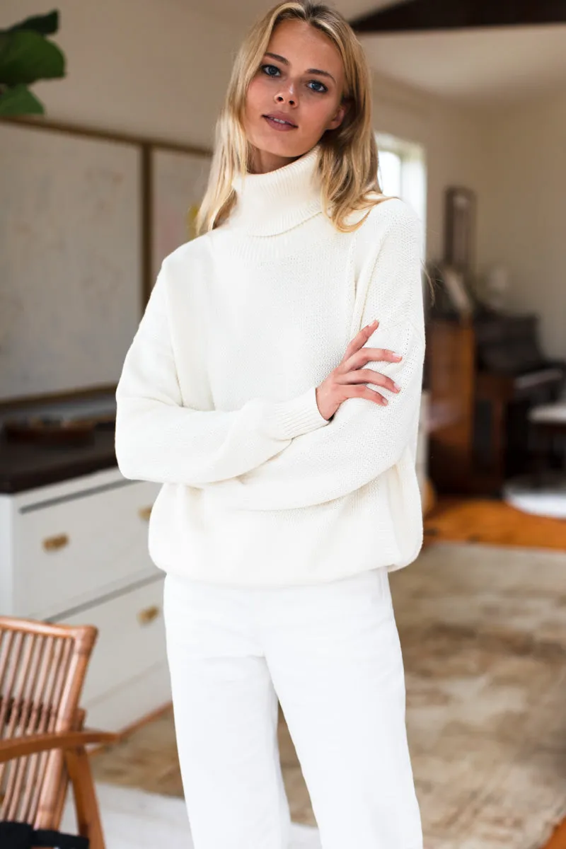 Carolyn Turtleneck Sweater - Ivory Organic sold by Emerson Fry product image thumbnail 5
