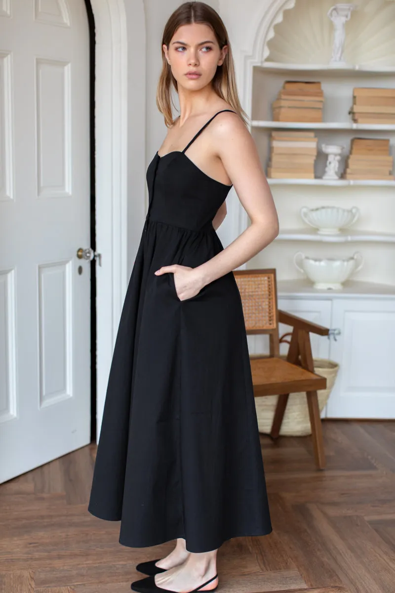 Florentina Dress - Black Organic sold by Emerson Fry product image thumbnail 4
