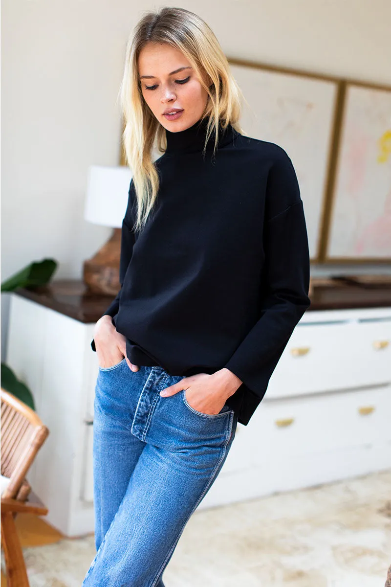 Edie Top - Black Ponte sold by Emerson Fry