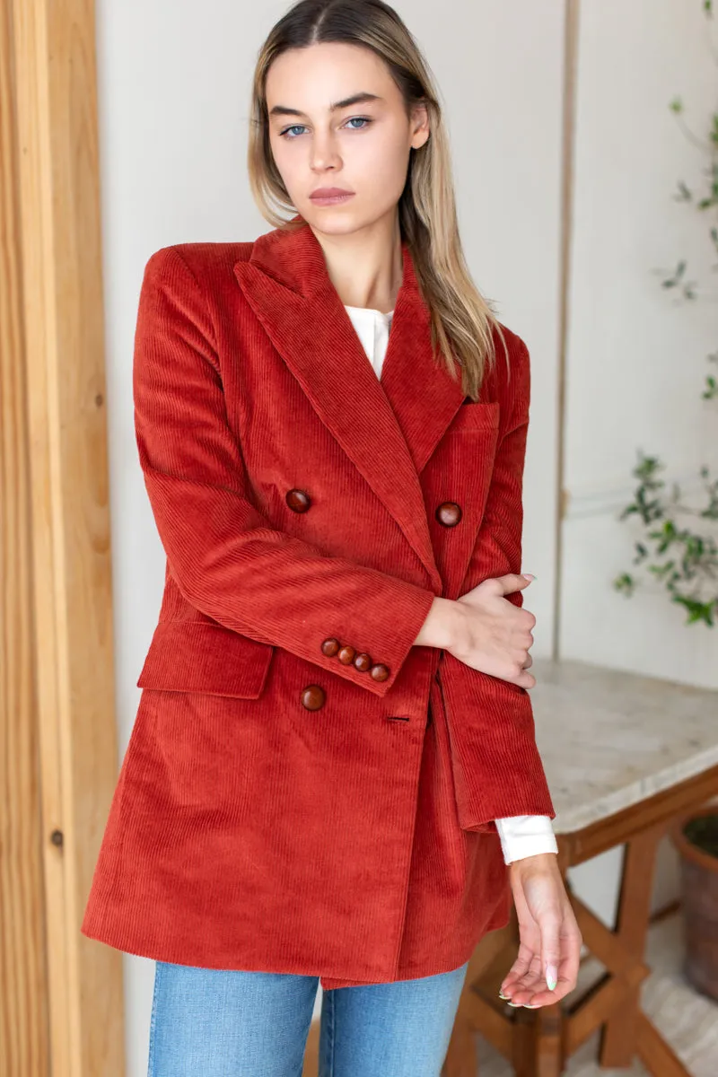 Julius Blazer - Cinnamon Corduroy Organic sold by Emerson Fry
