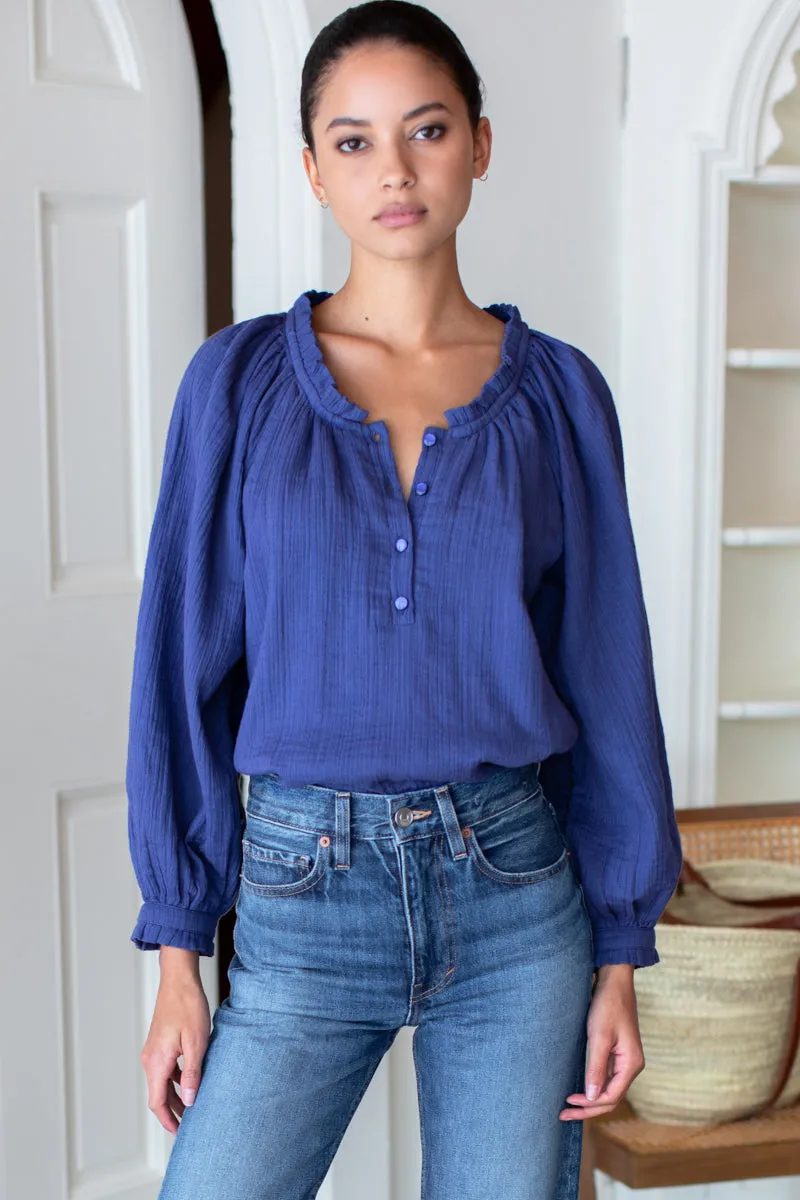 Soft Shirt - Blue Indigo Crinkle Organic sold by Emerson Fry product image thumbnail 5