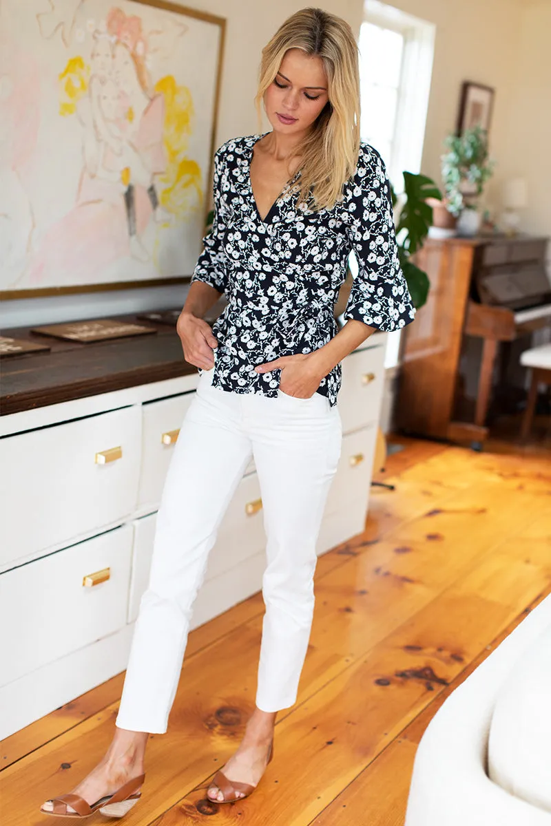 Marigot Wrap Top - Wildflower Crepe sold by Emerson Fry product image thumbnail 3