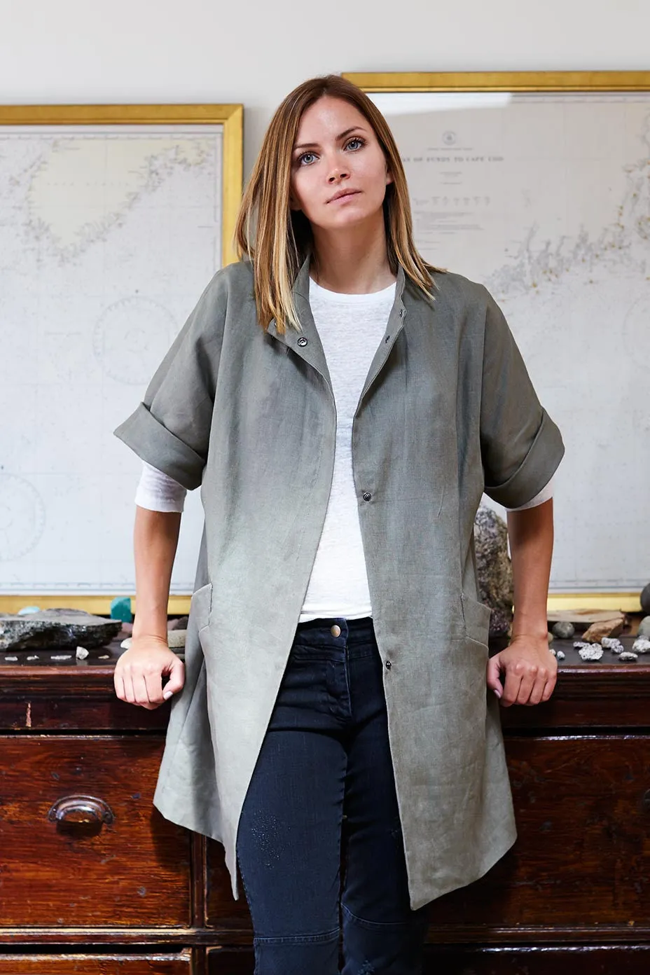 All Season Topper - Army Linen sold by Emerson Fry product image thumbnail 4