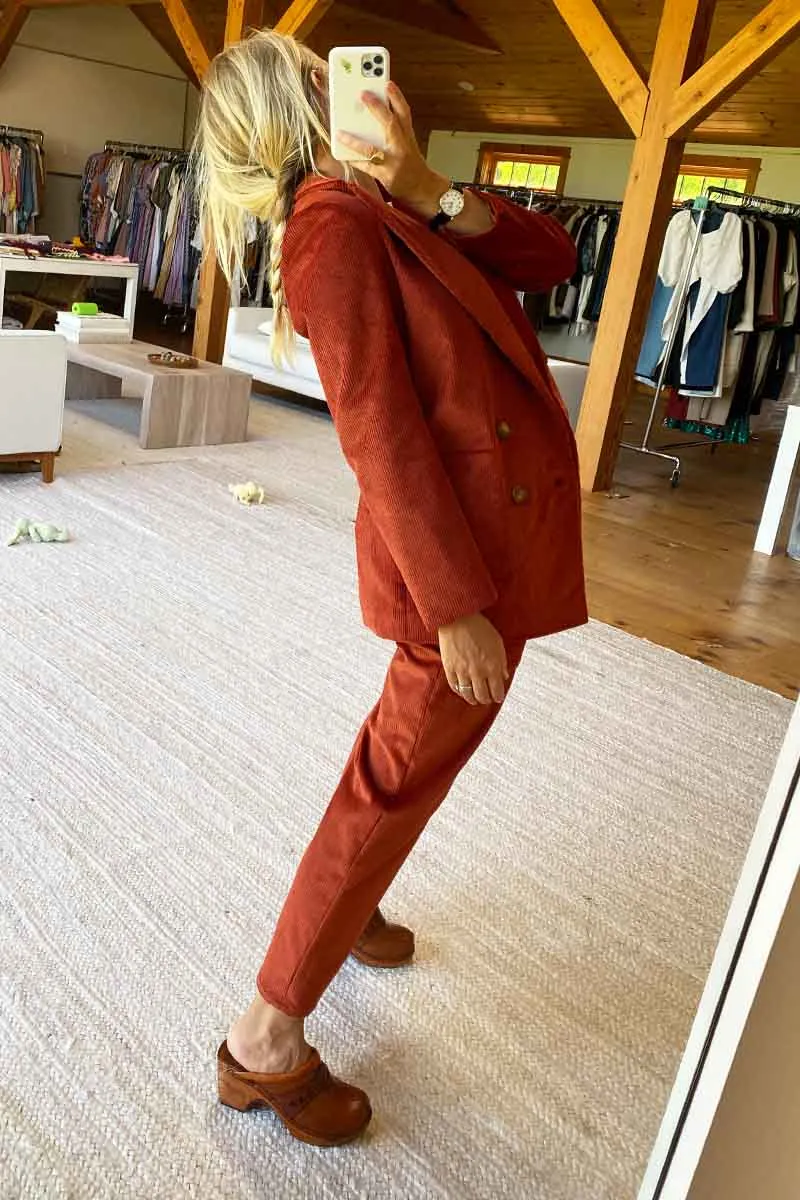 4 Button Blazer - Cinnamon Corduroy Organic sold by Emerson Fry product image thumbnail 4