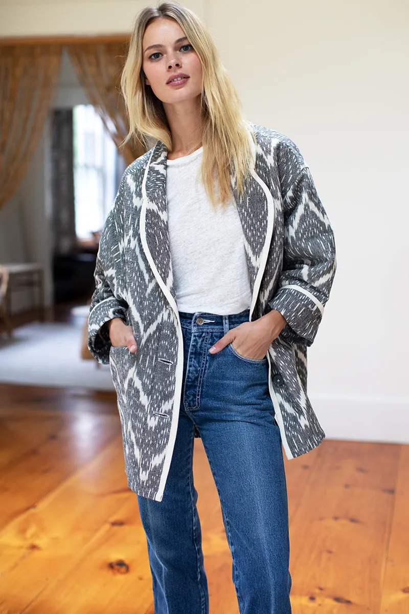 Errands Jacket - Charcoal Ikat sold by Emerson Fry product image thumbnail 4