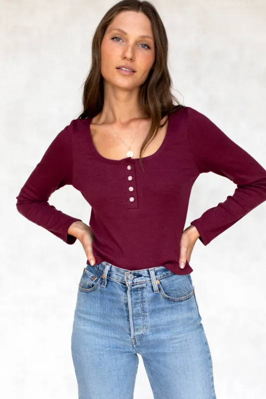 Bella Long Sleeve Knit Top - Heretic Organic sold by Emerson Fry