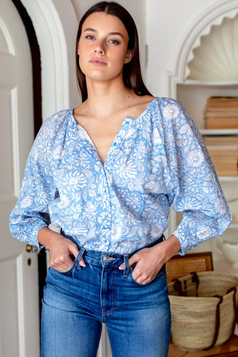 Frances Blouse - Arbor Blissful Blue Organic sold by Emerson Fry product image thumbnail 2
