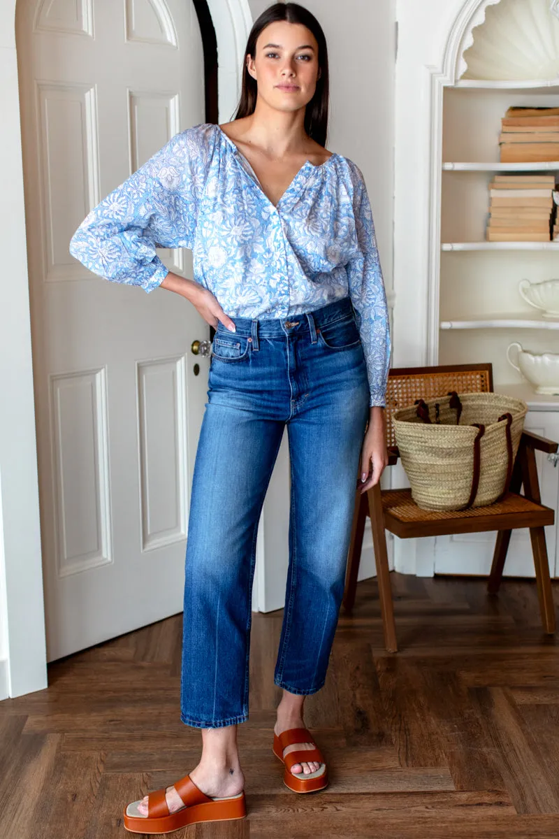 Frances Blouse - Arbor Blissful Blue Organic sold by Emerson Fry product image thumbnail 5