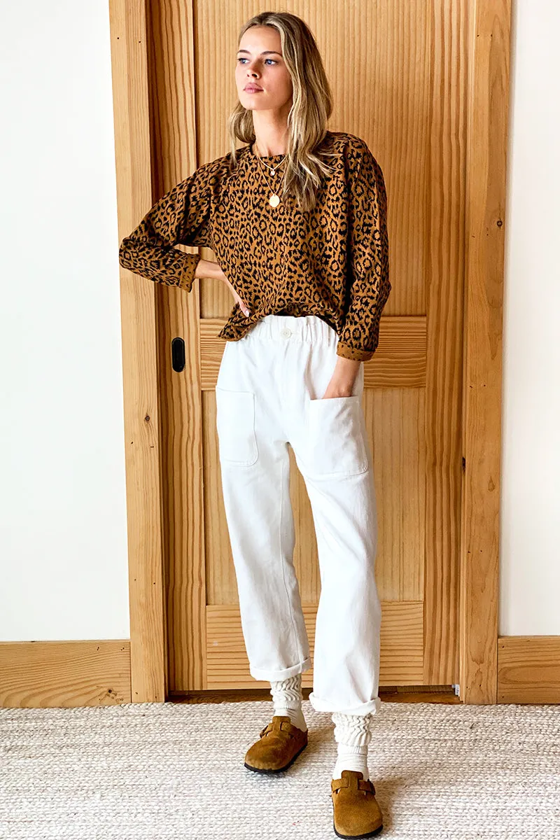 Raw Edge Raglan - Vintage Leopard Organic sold by Emerson Fry product image thumbnail 5