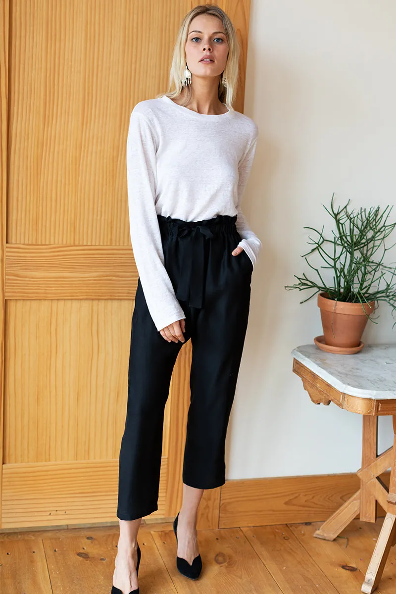Paris Pant - Black Silk sold by Emerson Fry product image thumbnail 2