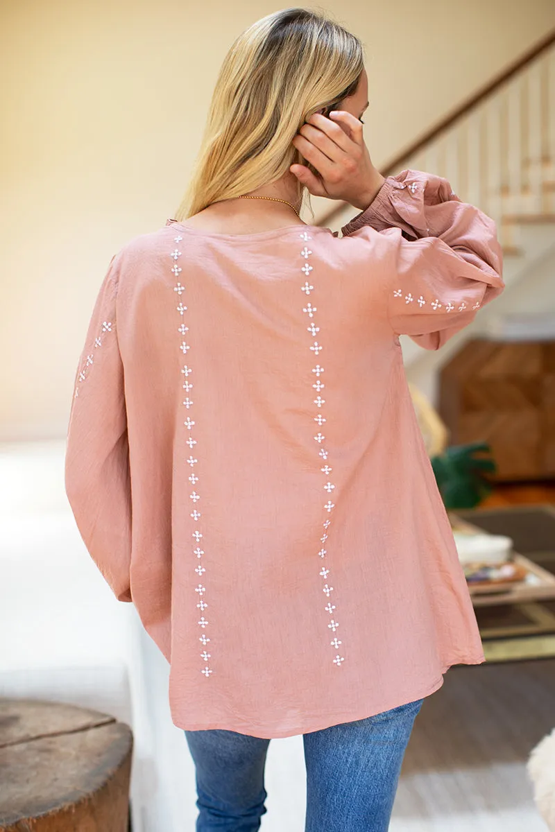 Bardot Top - Rose Embroidered sold by Emerson Fry product image thumbnail 5