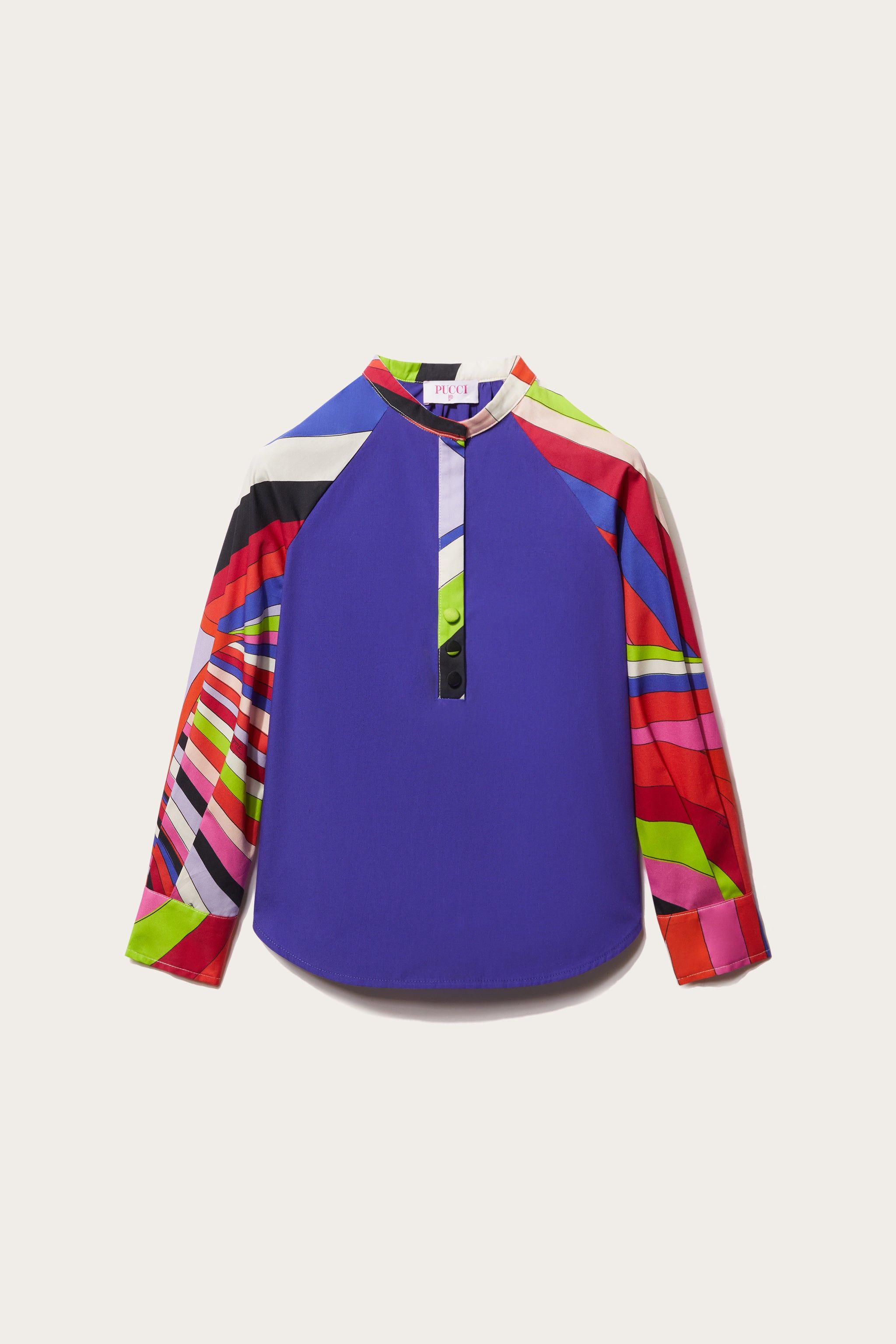 Iride-Print Cotton Shirt sold by Emilio Pucci