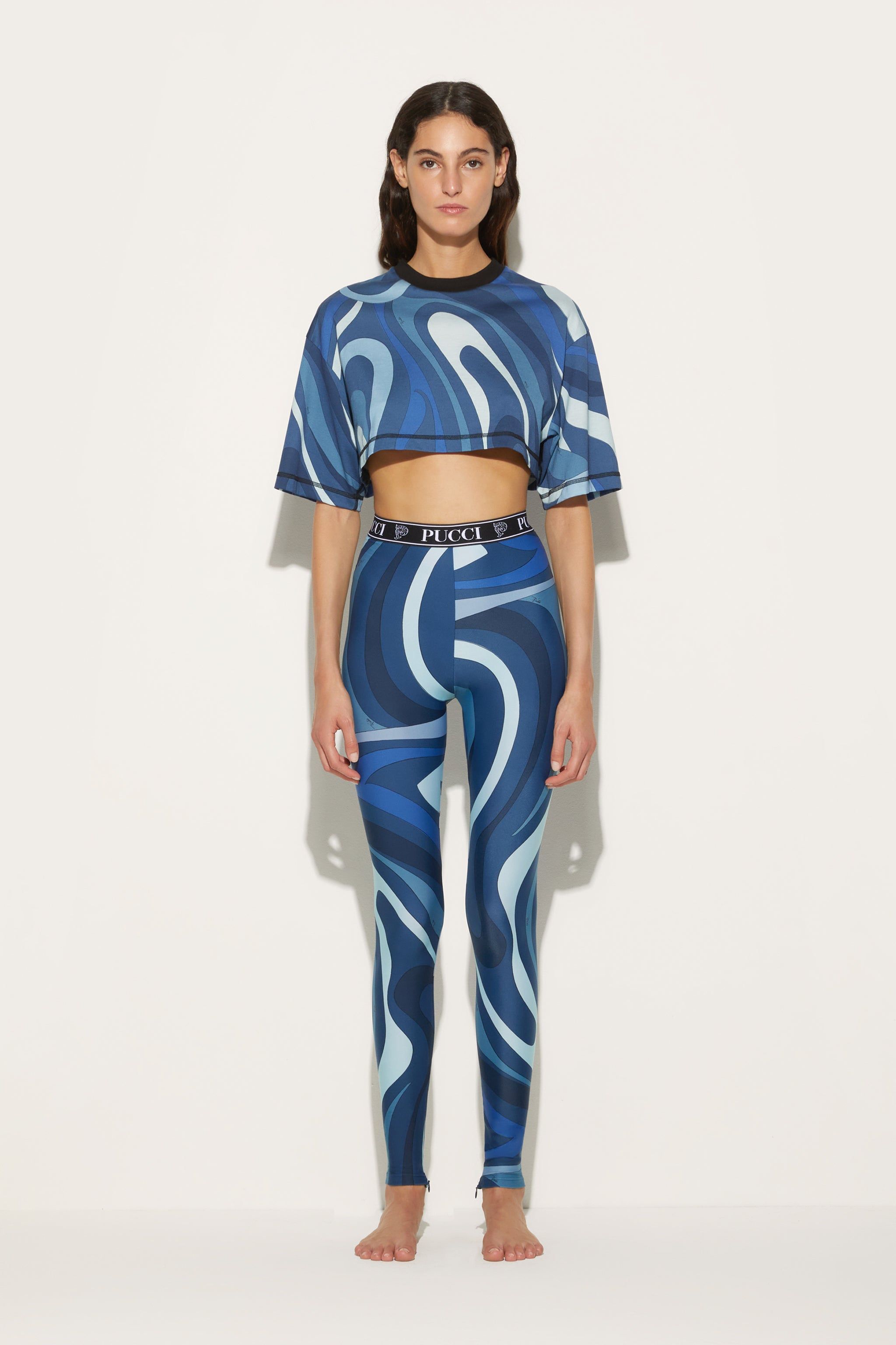Crop top con stampa Marmo sold by Emilio Pucci product image thumbnail 2