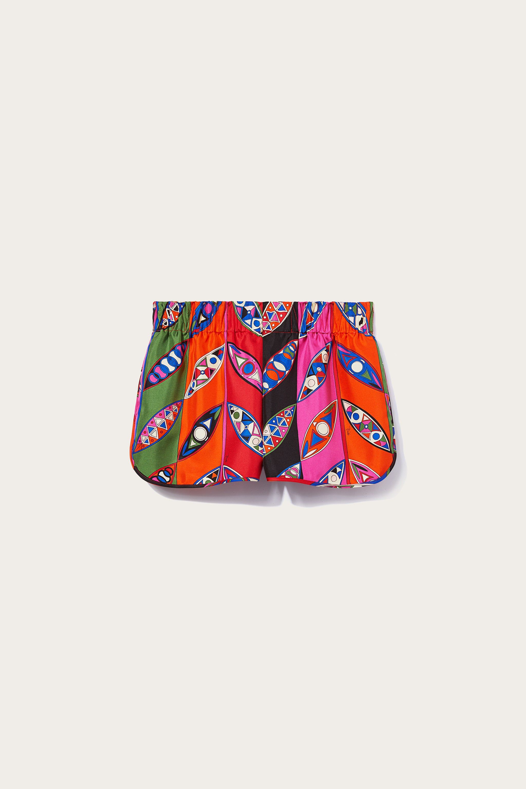 Shorts in seta con stampa Girandole sold by Emilio Pucci