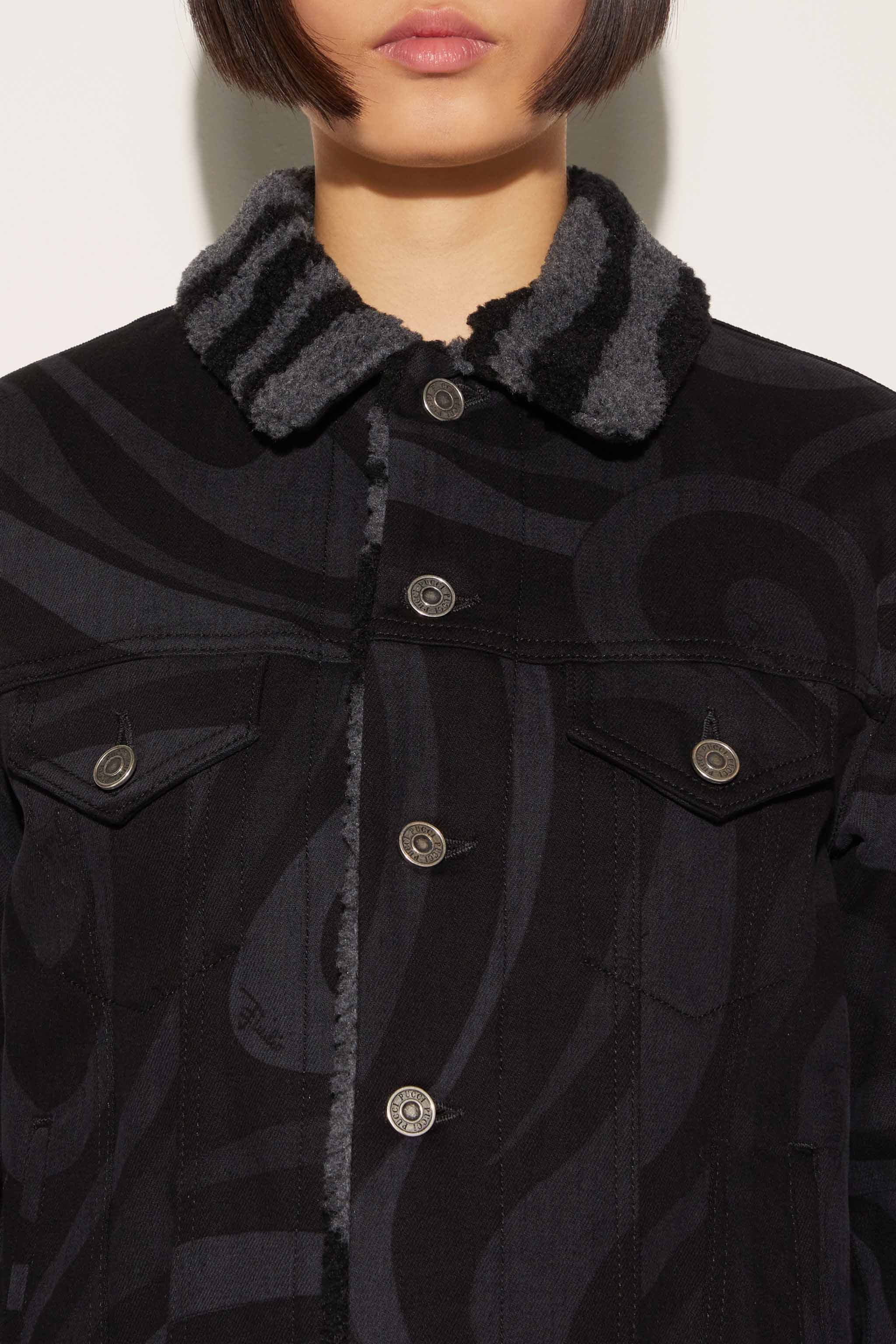 Giacca in denim con stampa Marmo sold by Emilio Pucci product image thumbnail 5