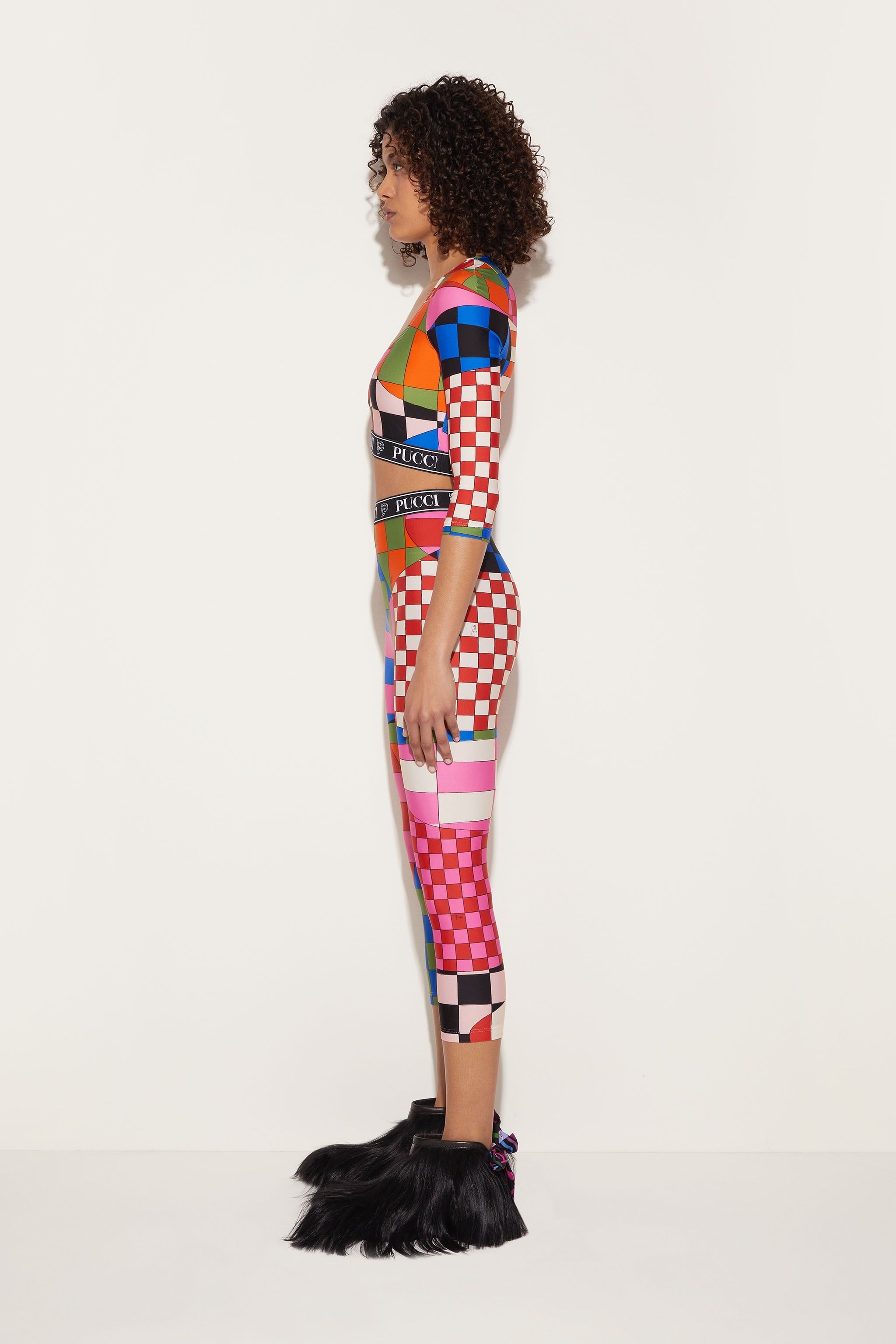 Crop top con stampa Giardino sold by Emilio Pucci product image thumbnail 3