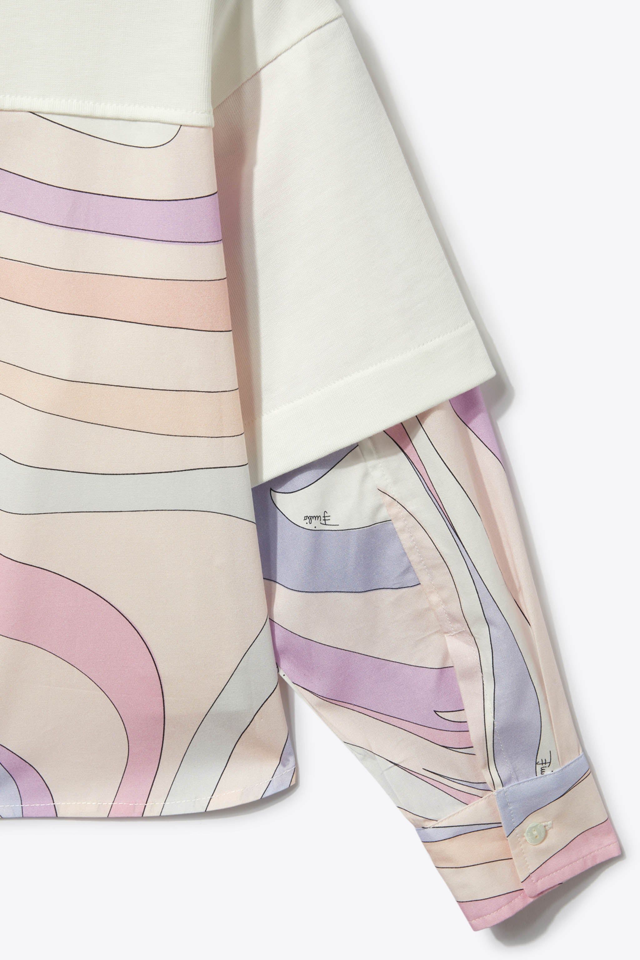 Marmo-Print Layered Cotton Top sold by Emilio Pucci product image thumbnail 3