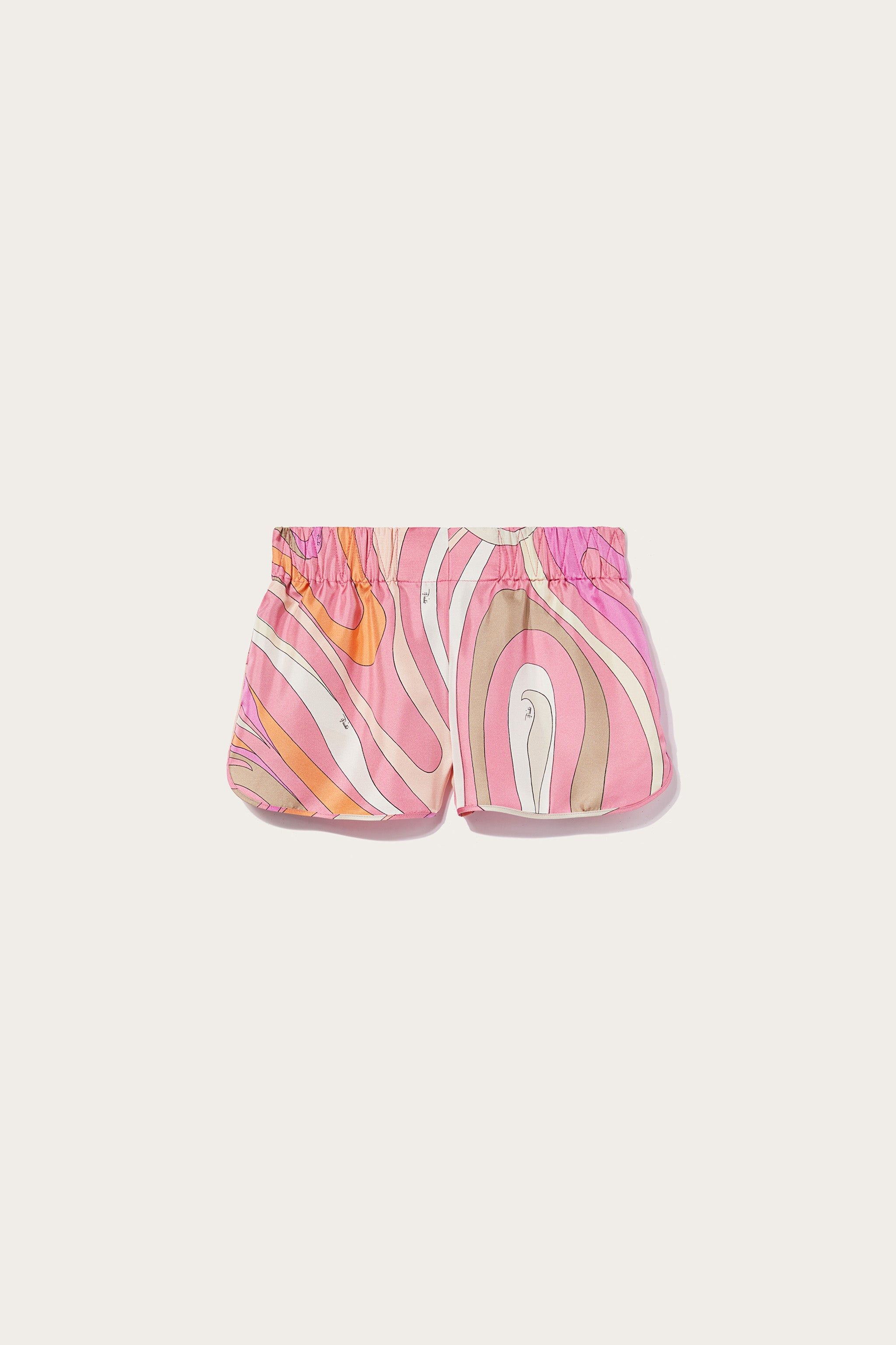 Shorts in seta con stampa Marmo sold by Emilio Pucci