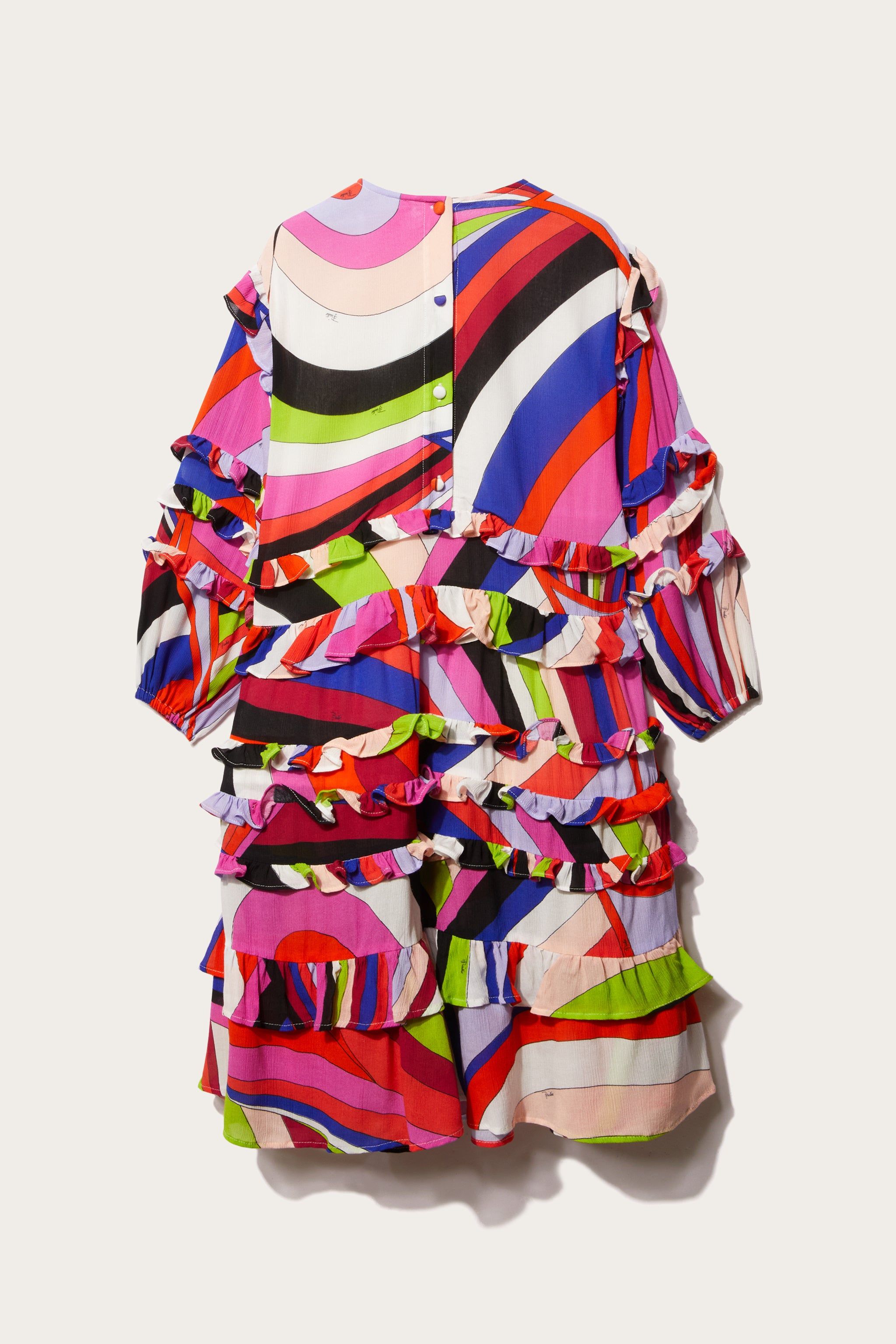 Iride-Print Ruffled Dress sold by Emilio Pucci product image thumbnail 2