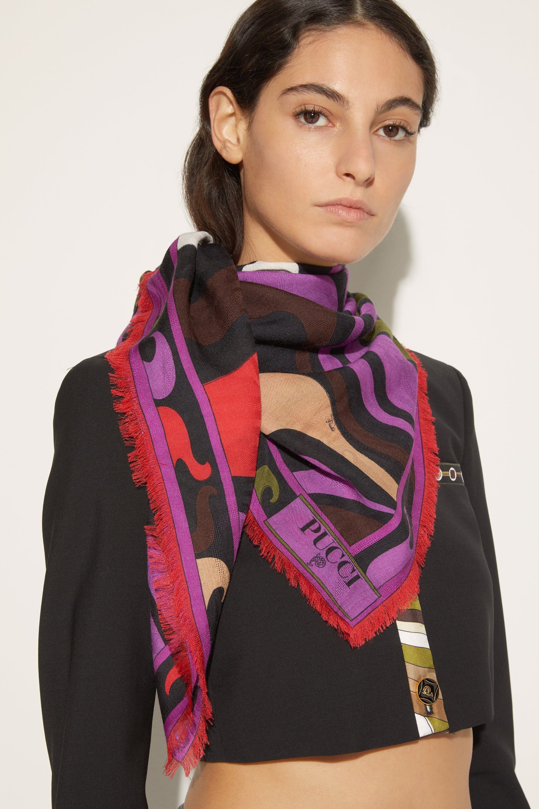 Foulard grande jacquard con motivo Marmo sold by Emilio Pucci product image thumbnail 2