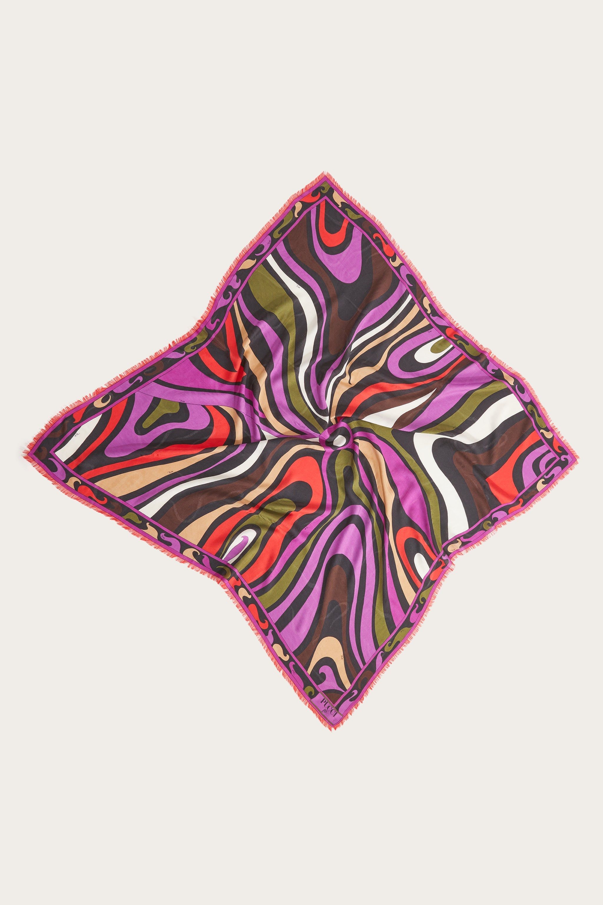 Foulard grande jacquard con motivo Marmo sold by Emilio Pucci