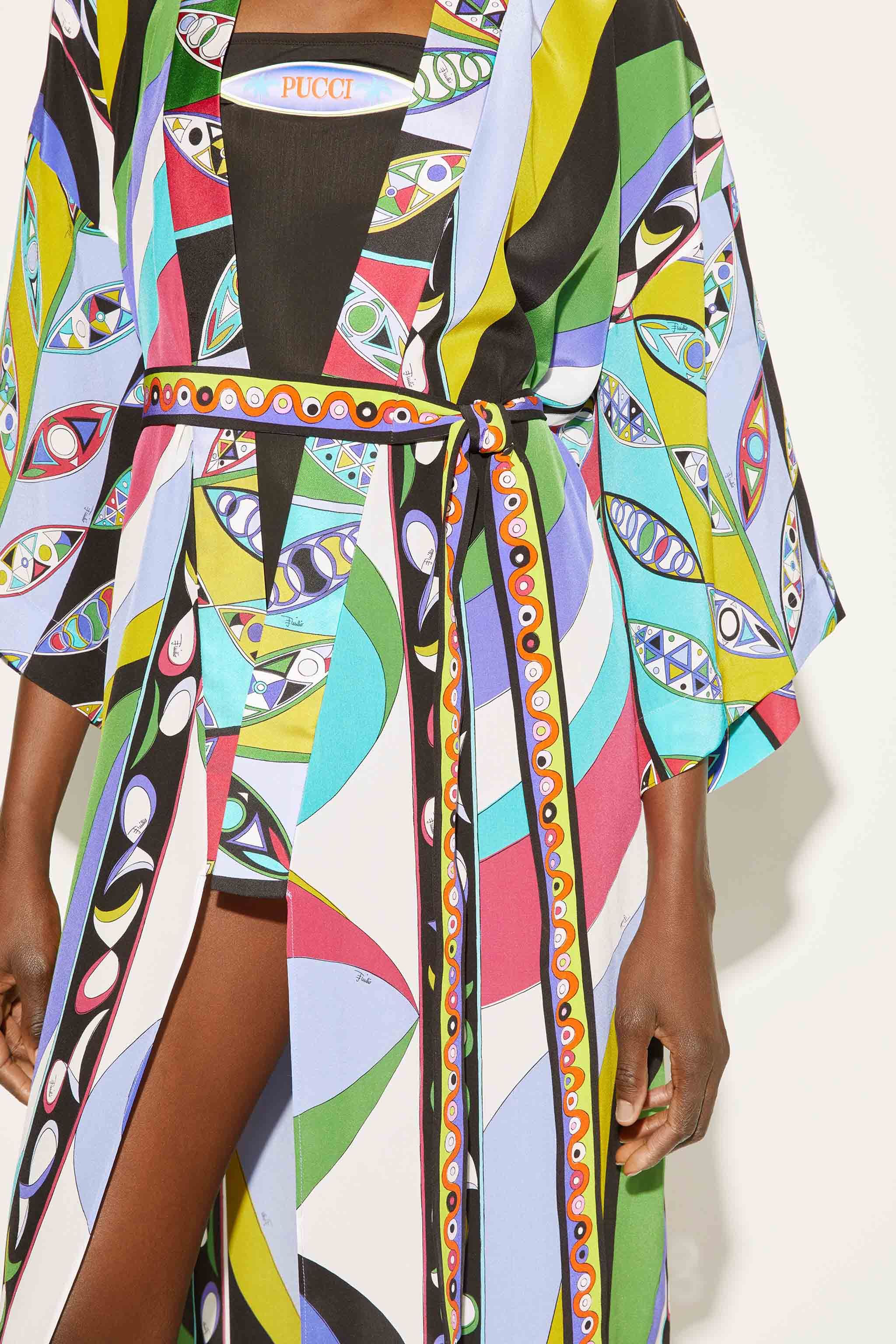 Vestaglia in seta con stampe Pesci e Girandole sold by Emilio Pucci product image thumbnail 5