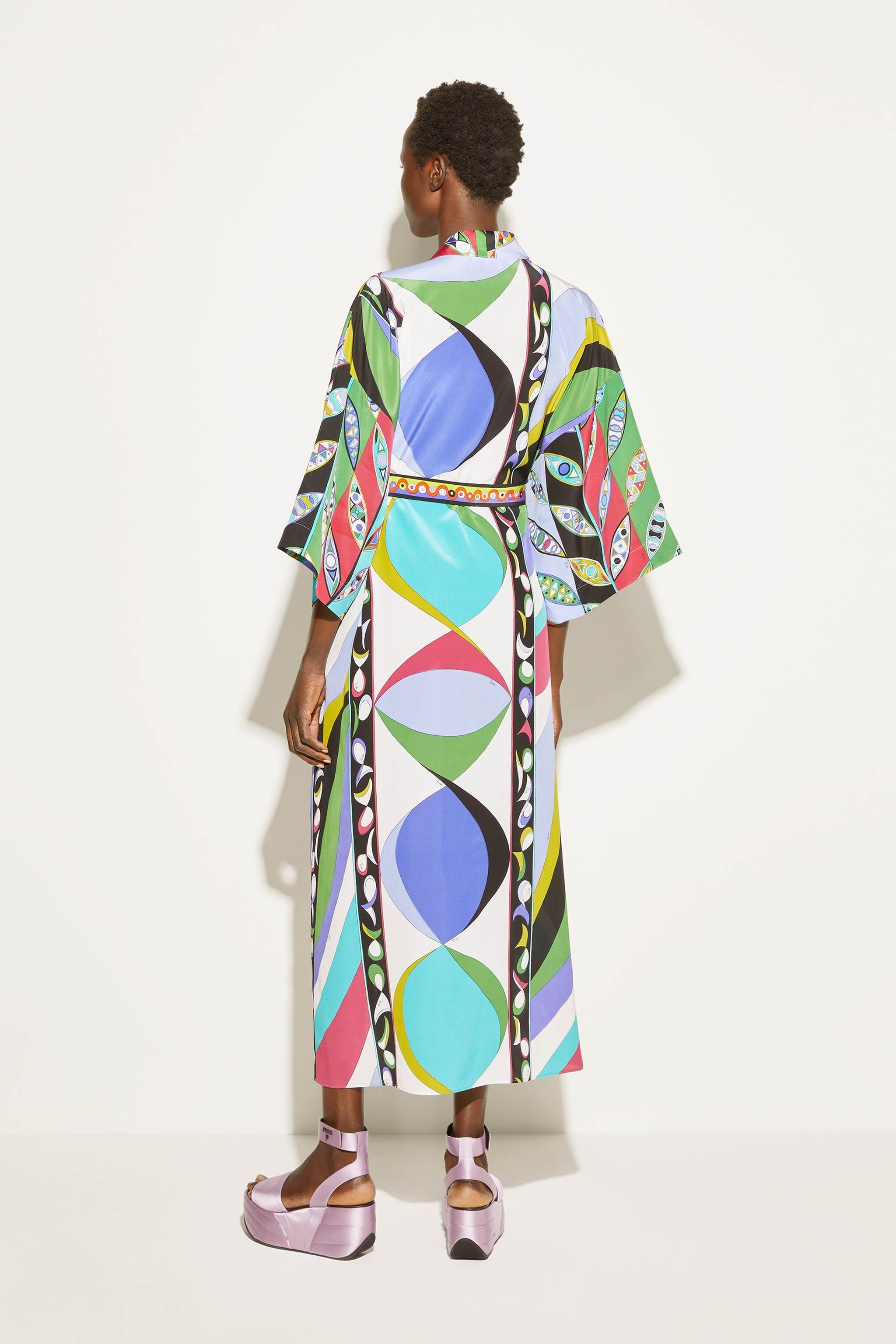 Vestaglia in seta con stampe Pesci e Girandole sold by Emilio Pucci product image thumbnail 3