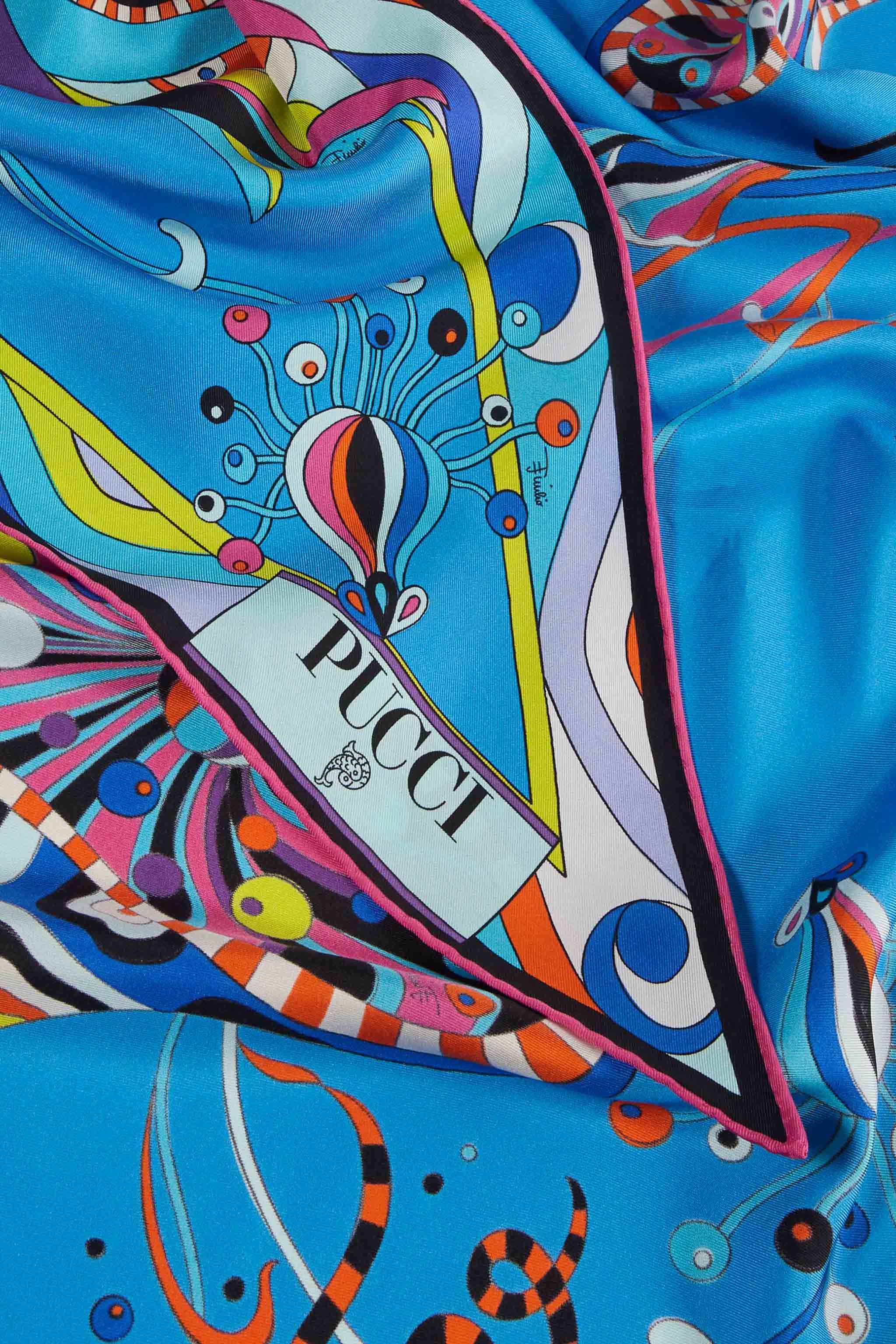 Foulard grande in seta con stampa Fungo sold by Emilio Pucci product image thumbnail 3