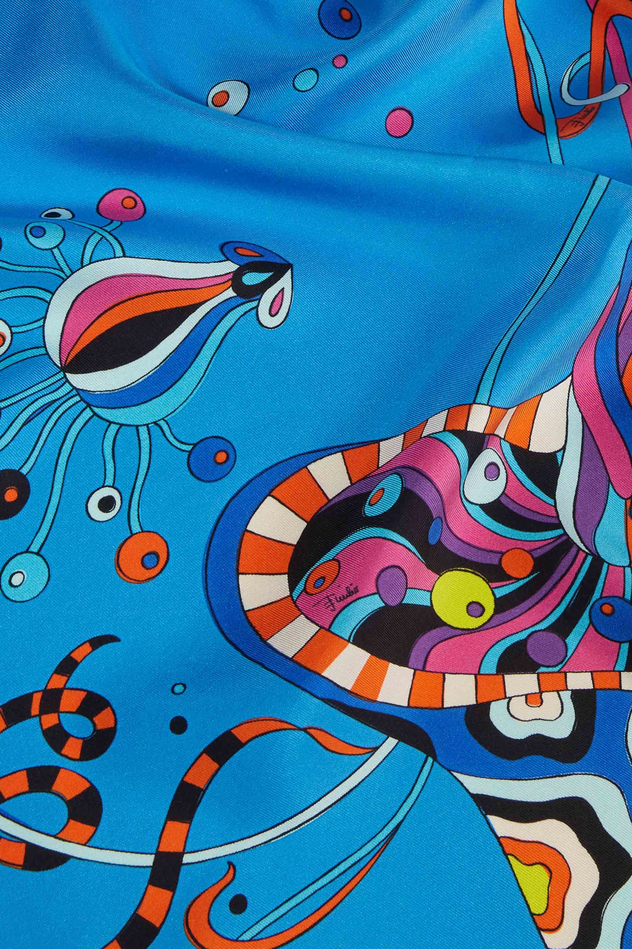 Foulard grande in seta con stampa Fungo sold by Emilio Pucci product image thumbnail 4