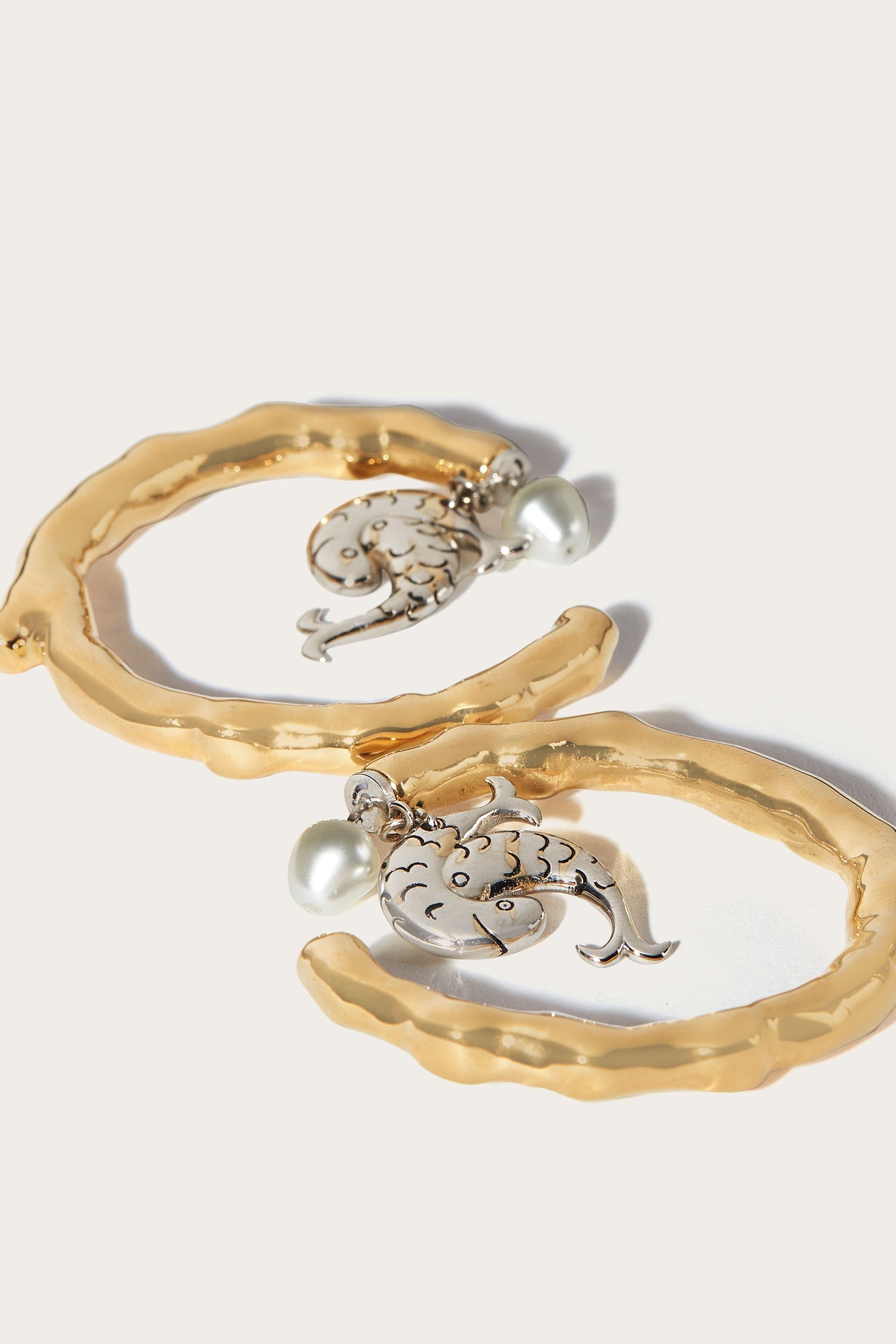 Orecchini a cerchio Aquarius sold by Emilio Pucci product image thumbnail 3