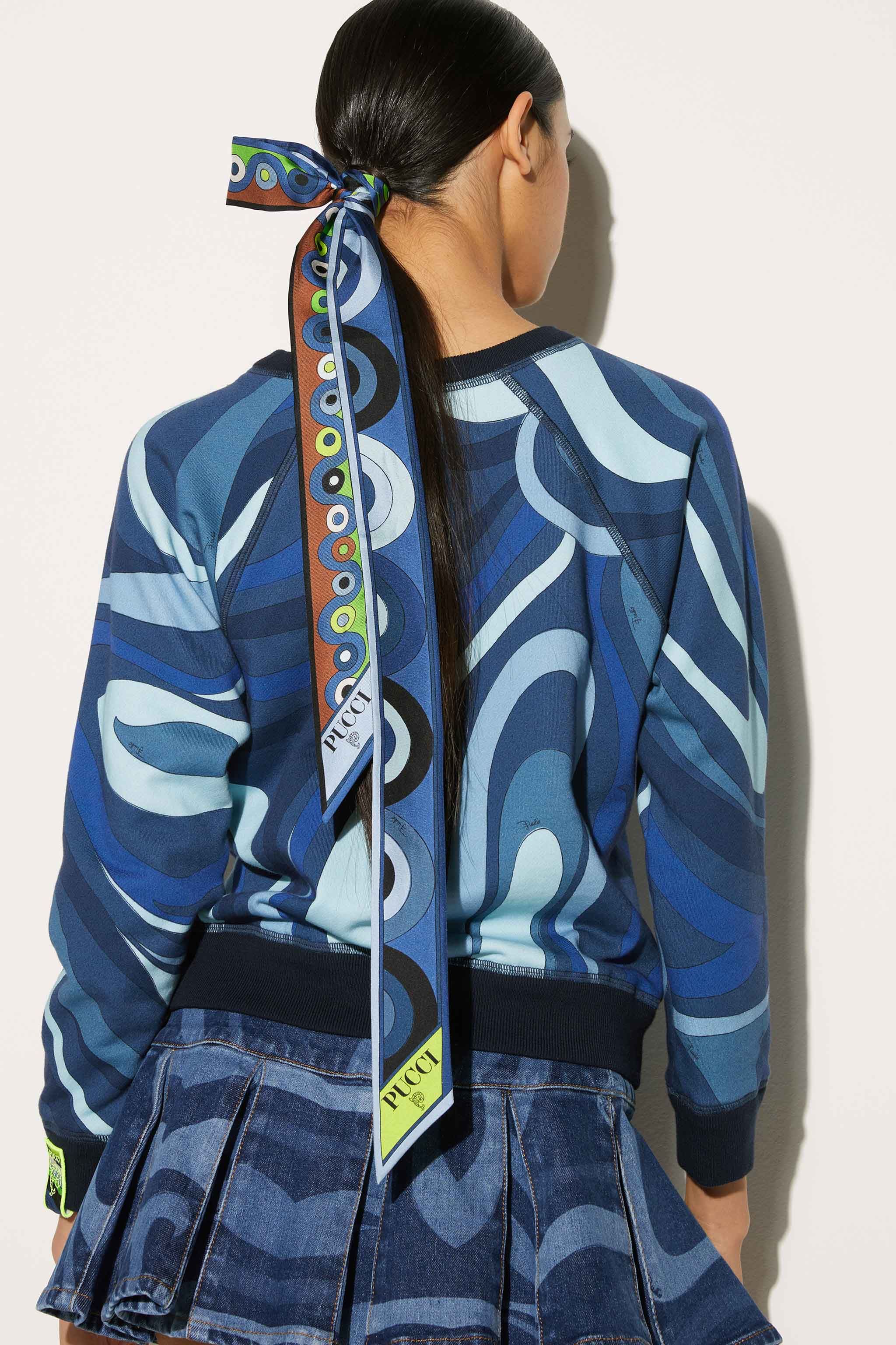 Foulard in seta con stampe Onde e Iride sold by Emilio Pucci product image thumbnail 2