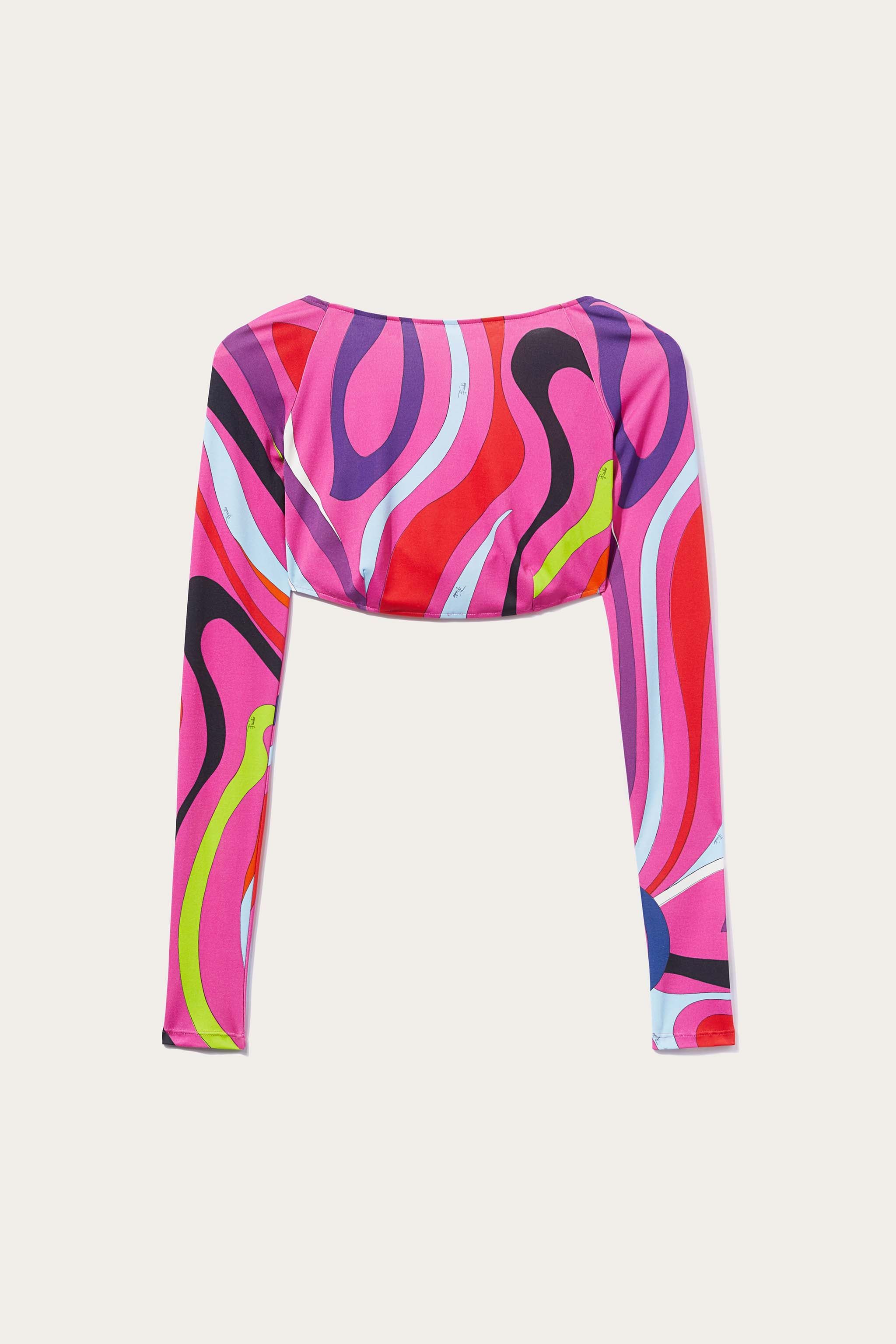 Crop top con stampa Marmo sold by Emilio Pucci